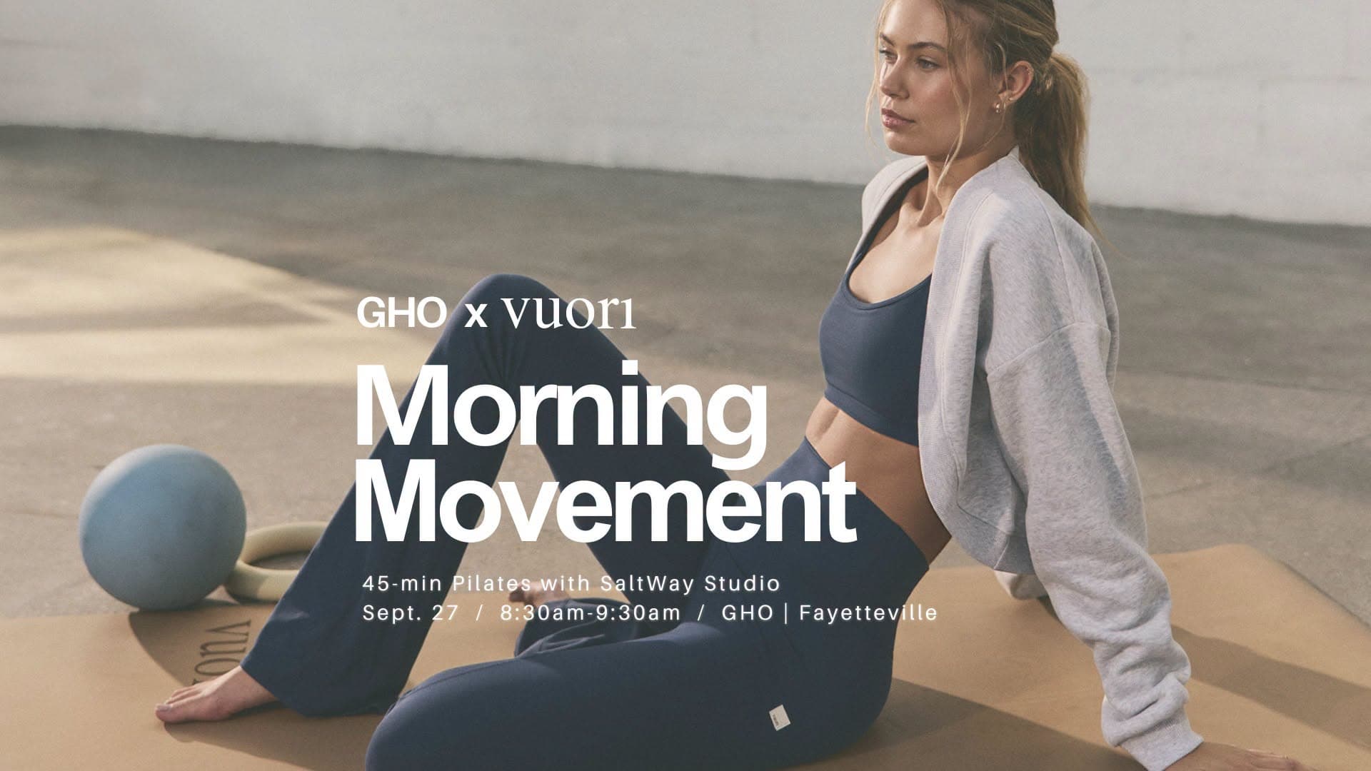 GHO x Vuori Pilates "Morning Movement"